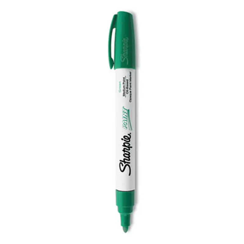 Permanent Paint Marker, Medium Bullet Tip, Green - Markers | Sharpie