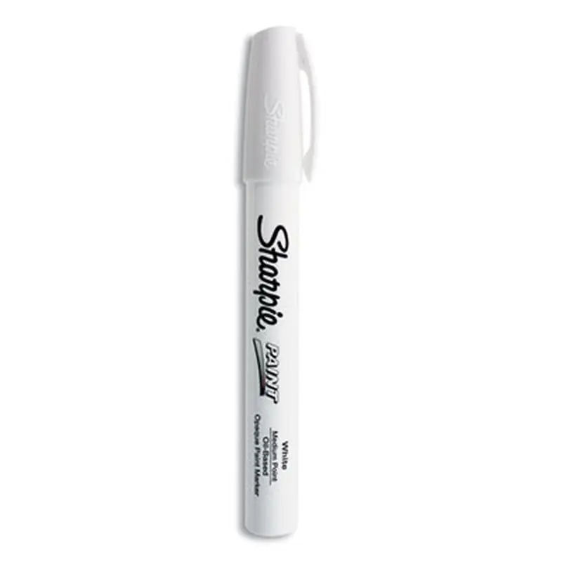 Permanent Paint Marker, Medium Bullet Tip, White - Markers | Sharpie