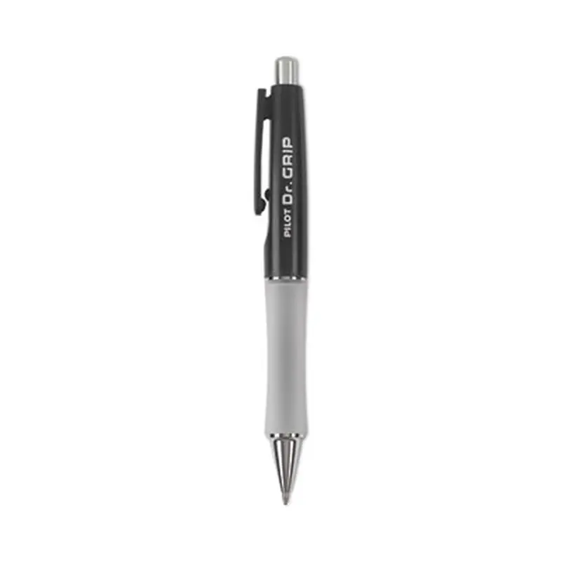 Dr. Grip Ballpoint Pen, Retractable, Medium 1 mm, Black Ink, Black Barrel - Pens | Pilot