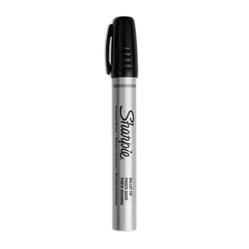 Durable Metal Barrel Permanent Marker, Medium Bullet Tip, Black - Markers | Sharpie