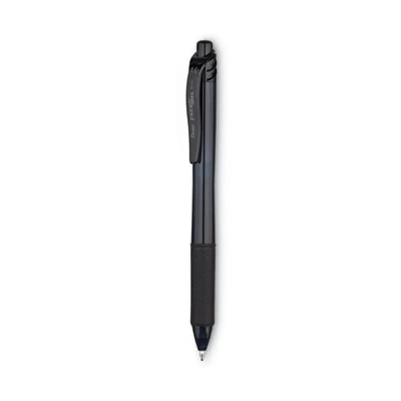 EnerGel-X Gel Pen, Retractable, Bold 1 mm, Black Ink, Smoke/Black Barrel, Dozen - Pens | Pentel