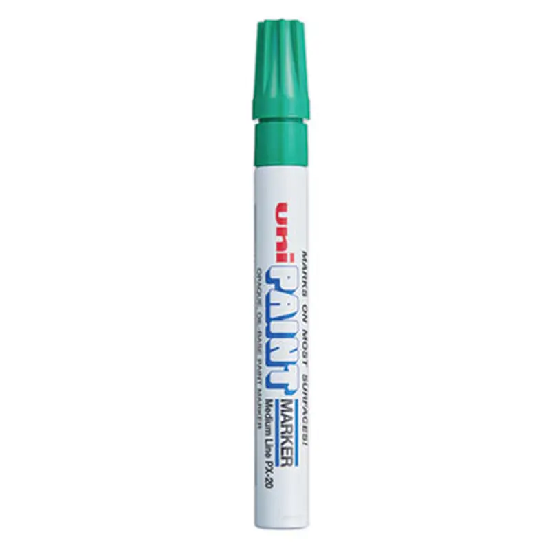 Permanent Marker, Medium Bullet Tip, Green - Markers | uni-Paint