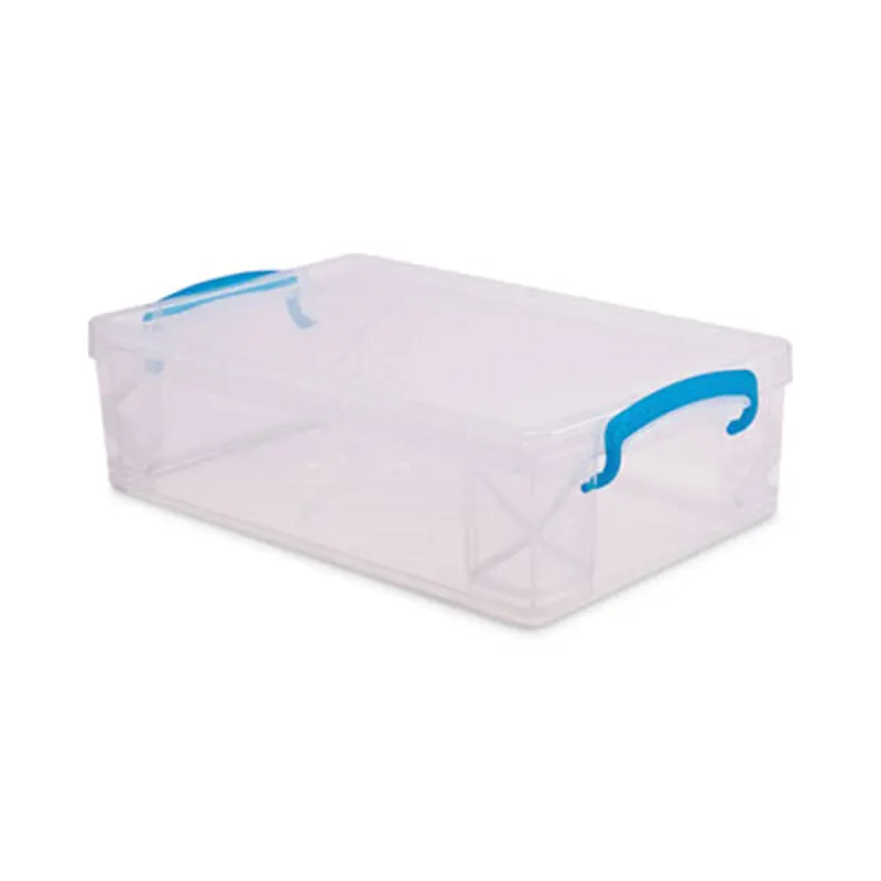 Super Stacker Large Pencil Box, 9" x 5.5" x 2.62", Clear - Pencil Pouches & Boxes | Advantus