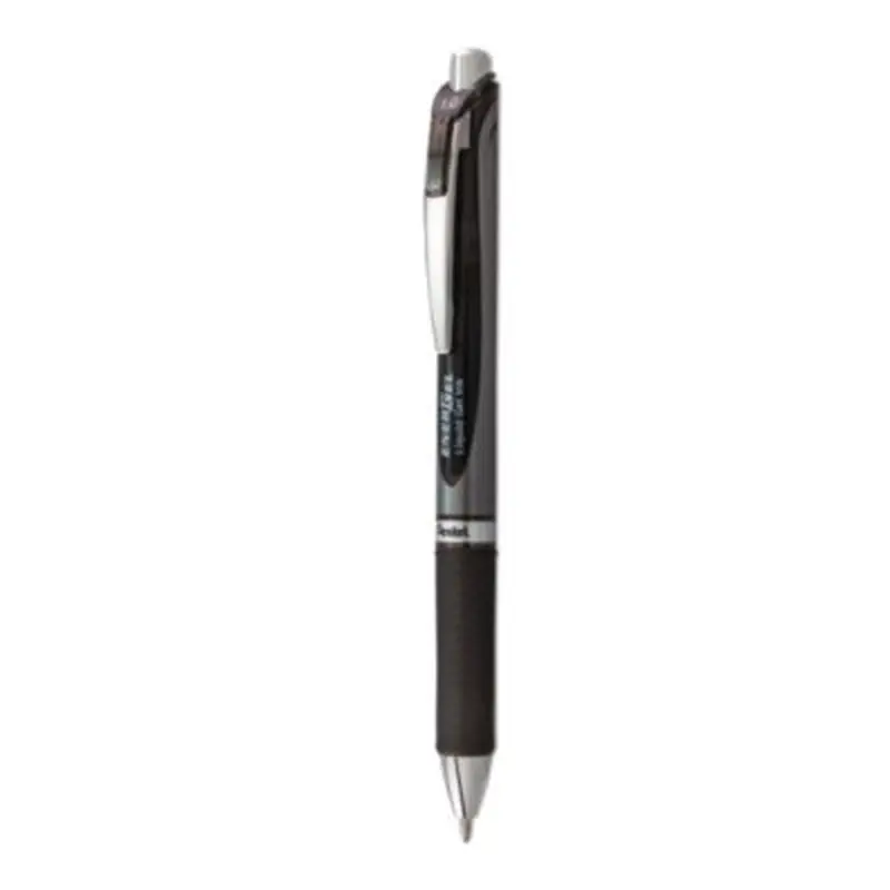 EnerGel RTX Gel Pen, Retractable, Bold 1 mm, Black Ink, Black/Gray Barrel - Pens | Pentel