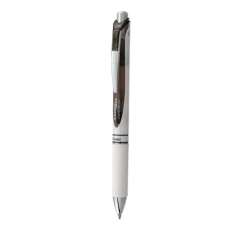 EnerGel RTX Gel Pen, Retractable, Medium 0.7 mm, Black Ink, Smoke/Gray Barrel - Pens | Pentel