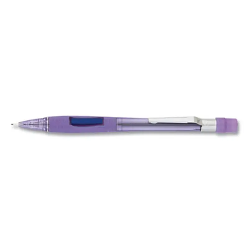 Quicker Clicker Mechanical Pencil, 0.7 mm, HB (#2), Black Lead, Transparent Violet Barrel - Pencils | Pentel