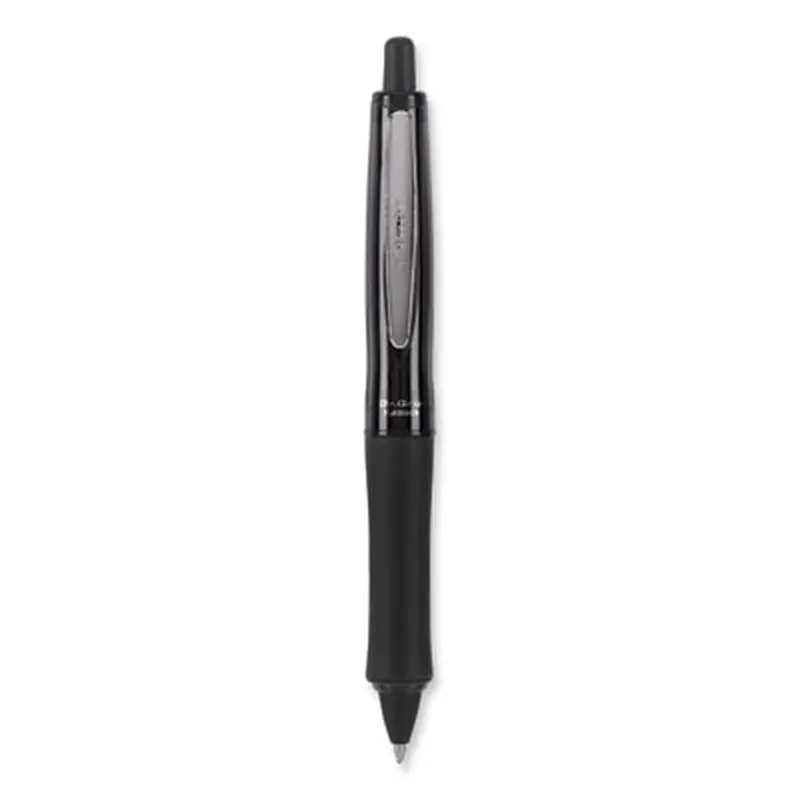 Dr. Grip FullBlack Advanced Ink Ballpoint Pen, Retractable, Medium 1 mm, Black Ink, Black Barrel - Pens | Pilot