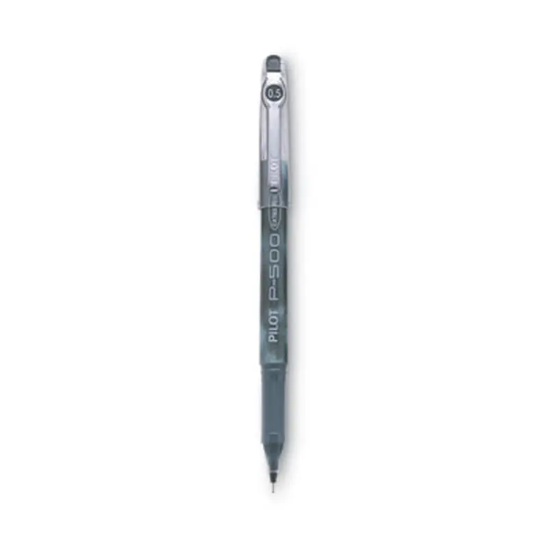 Precise P-500 Gel Pen, Stick, Extra-Fine 0.5 mm, Black Ink, Black Barrel, Dozen - Pens | Pilot