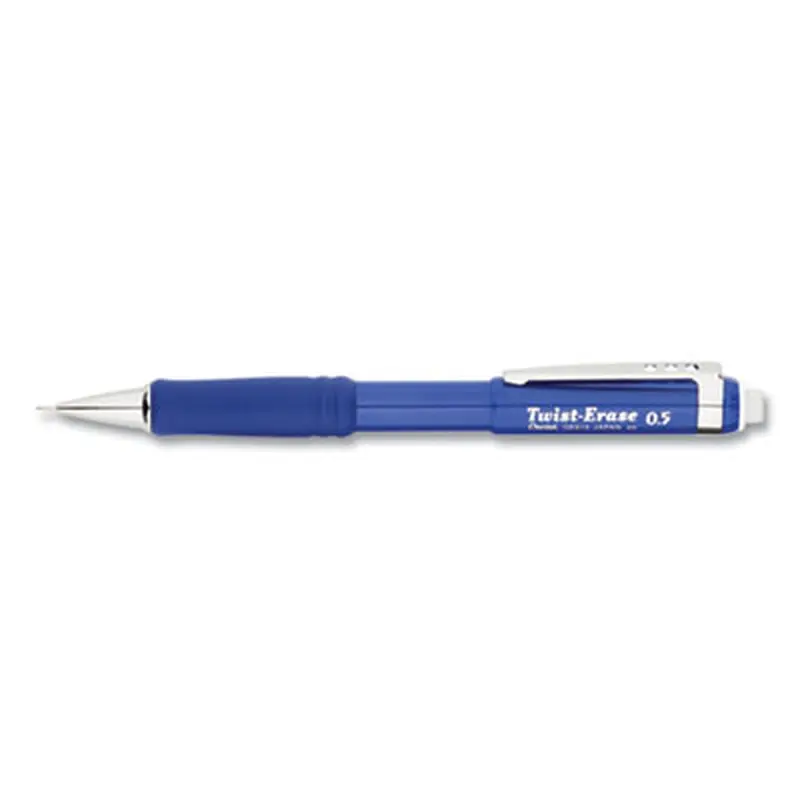 Twist-Erase III Mechanical Pencil, 0.5 mm, HB (#2), Black Lead, Blue Barrel - Pencils | Pentel
