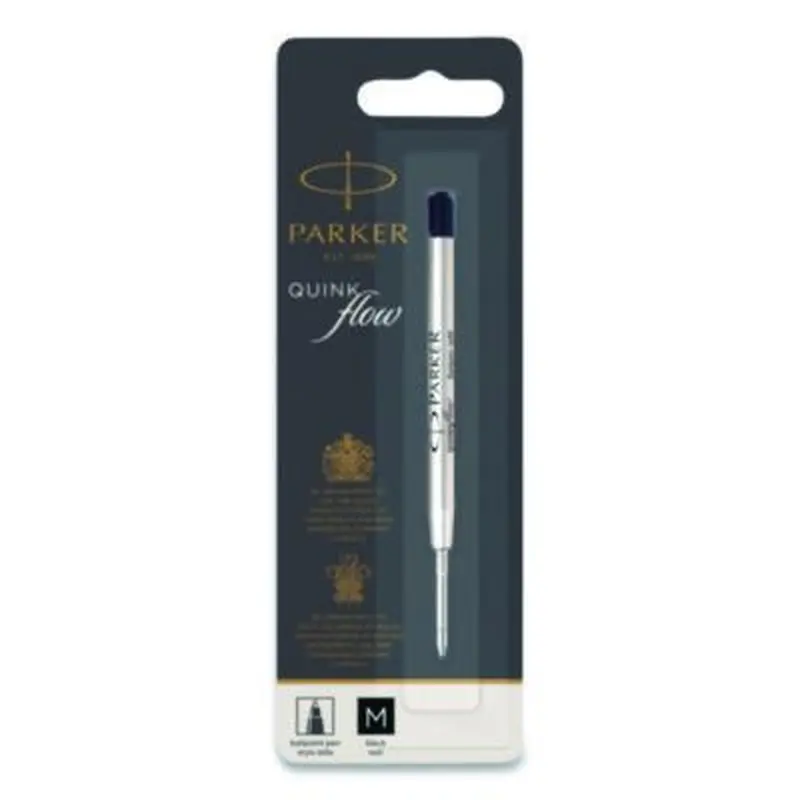 Refill for Parker Ballpoint Pens, Medium Conical Tip, Black Ink - Pen & Marker Refills | Parker
