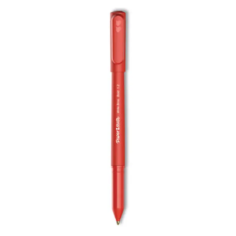 Write Bros. Ballpoint Pen, Stick, Bold 1.2 mm, Red Ink, Red Barrel, Dozen - Pens | Paper Mate