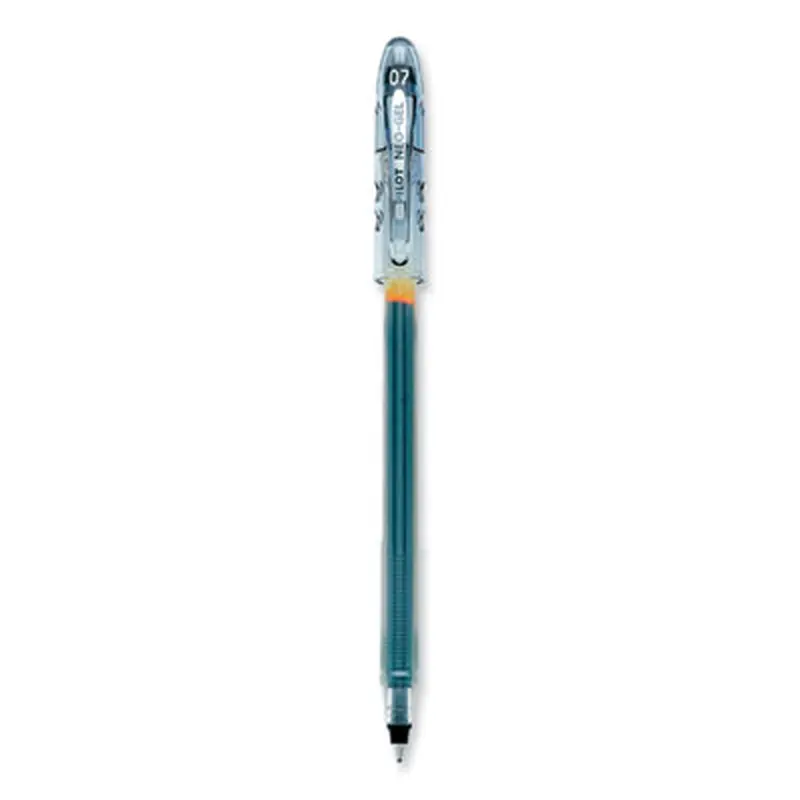 Neo-Gel Gel Pen, Stick, Fine 0.7 mm, Black Ink, Black Barrel, Dozen - Pens | Pilot