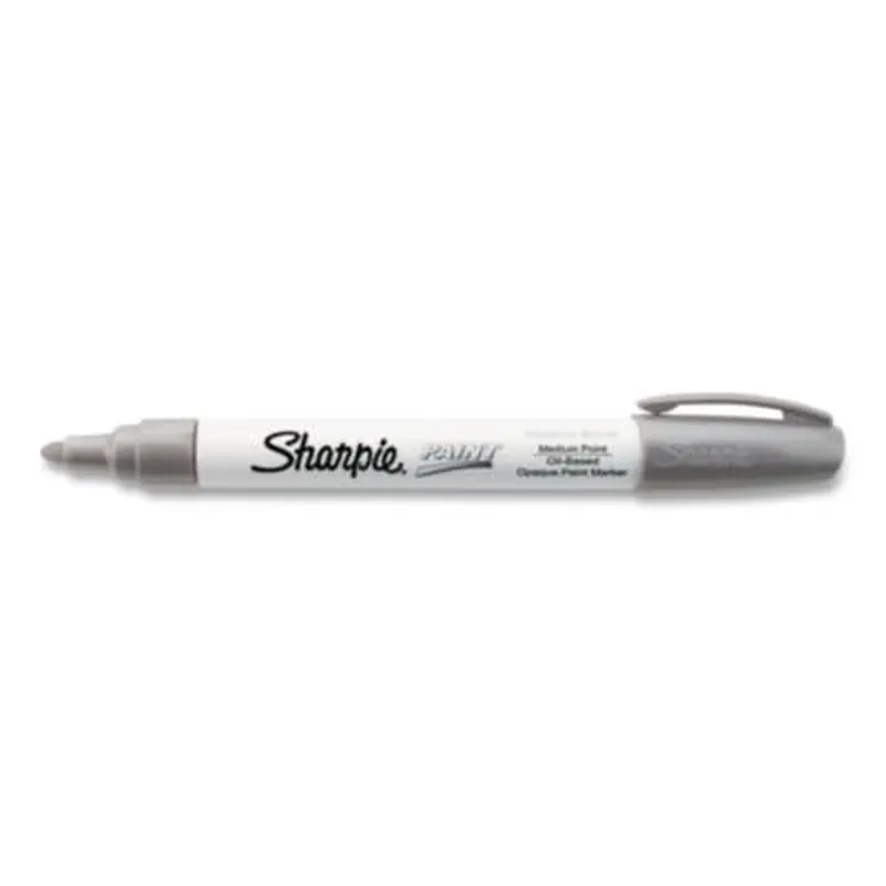 Permanent Paint Marker, Fine Bullet Tip, Silver - Markers | Sharpie