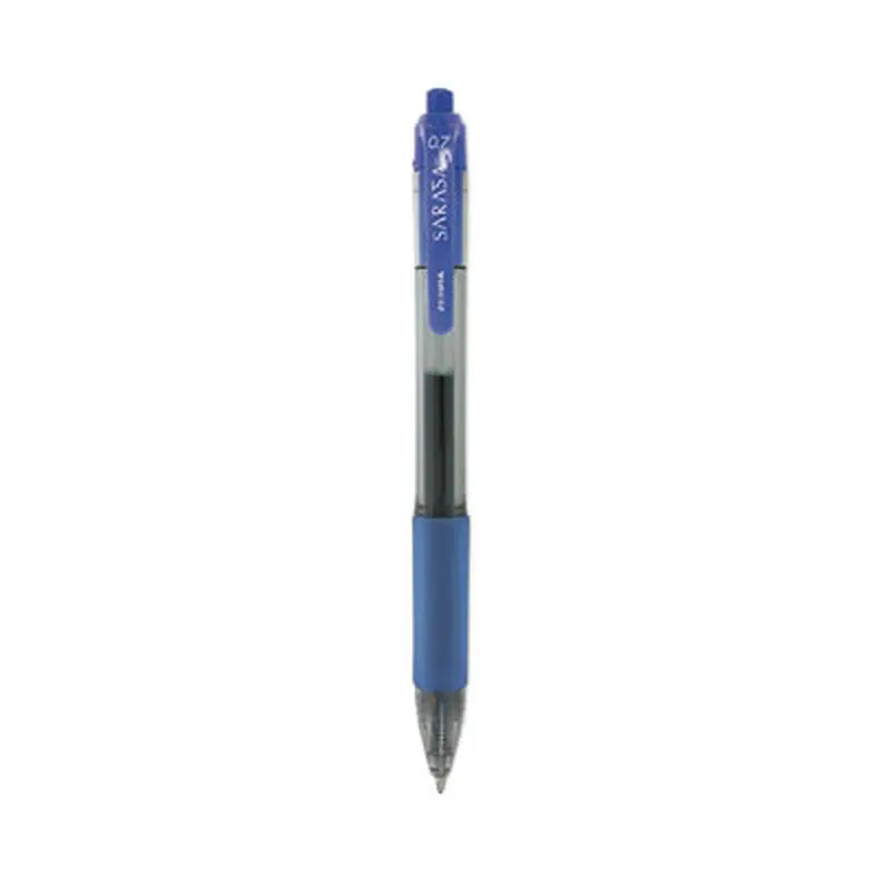 Sarasa Dry Gel X20 Gel Pen, Retractable, Medium 0.7 mm, Blue Ink, Clear/Blue Barrel, 36/Pack - Pens | Zebra