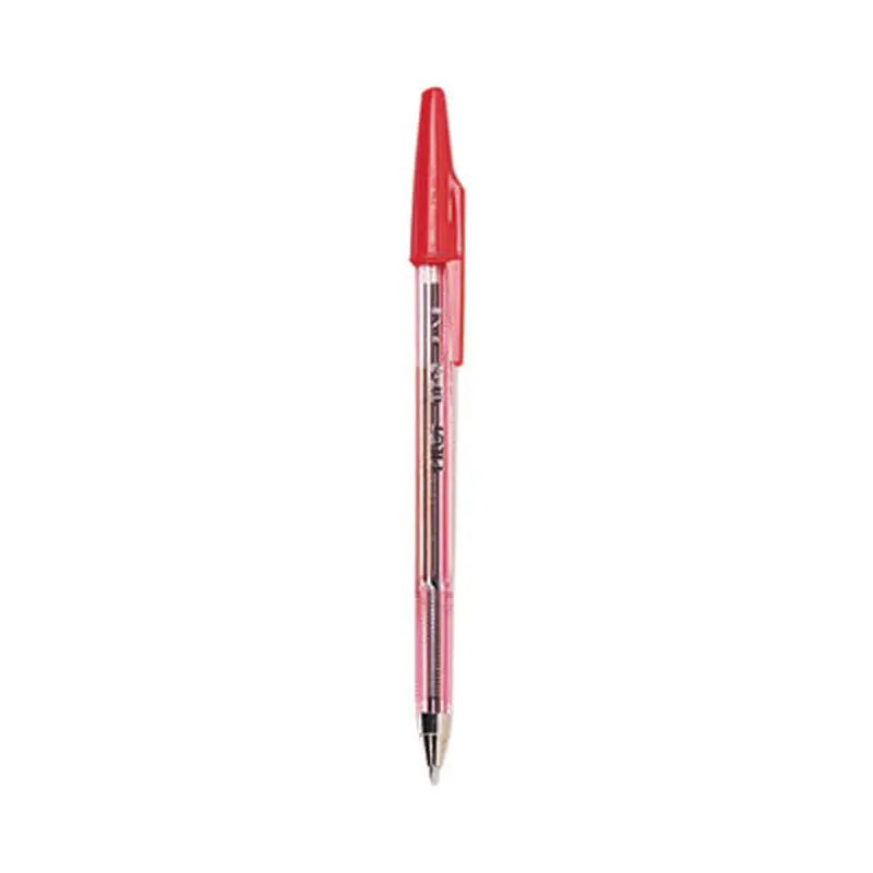 Better Ballpoint Pen, Stick, Fine 0.7 mm, Red Ink, Translucent Red Barrel, Dozen - Pens | Pilot