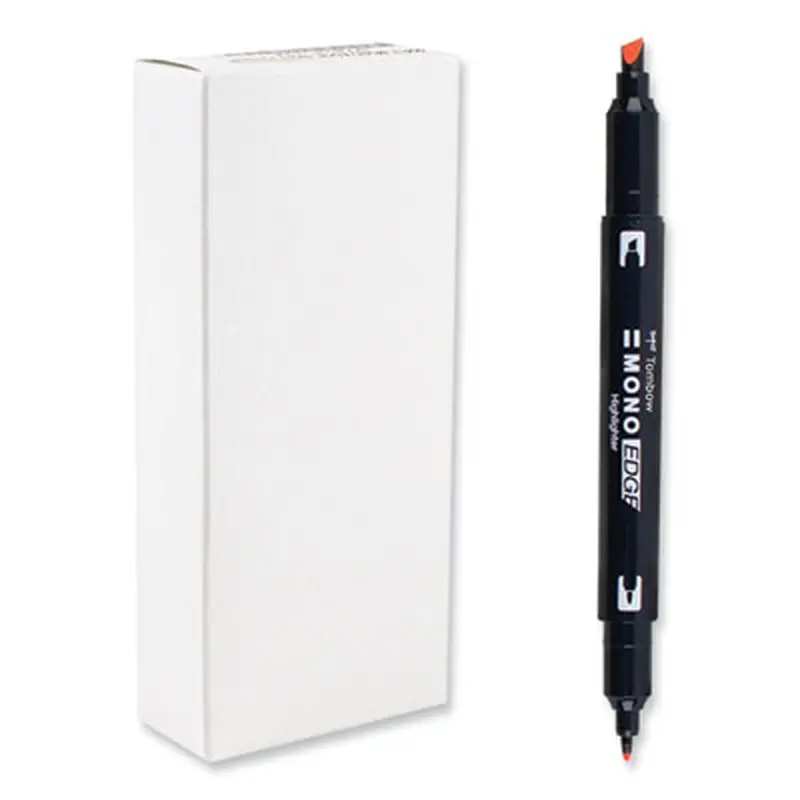 Edge Highlighters, Red Ink, Chisel/Bullet Tip, Red Barrel, 10/Box - Highlighters | Tombow Mono