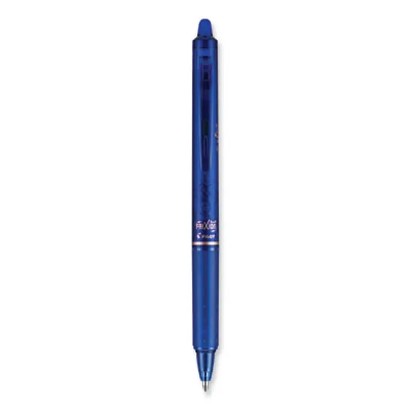 FriXion Clicker Erasable Gel Pen, Retractable, Bold 1 mm, Blue Ink, Blue Barrel, Dozen - Pens | Pilot
