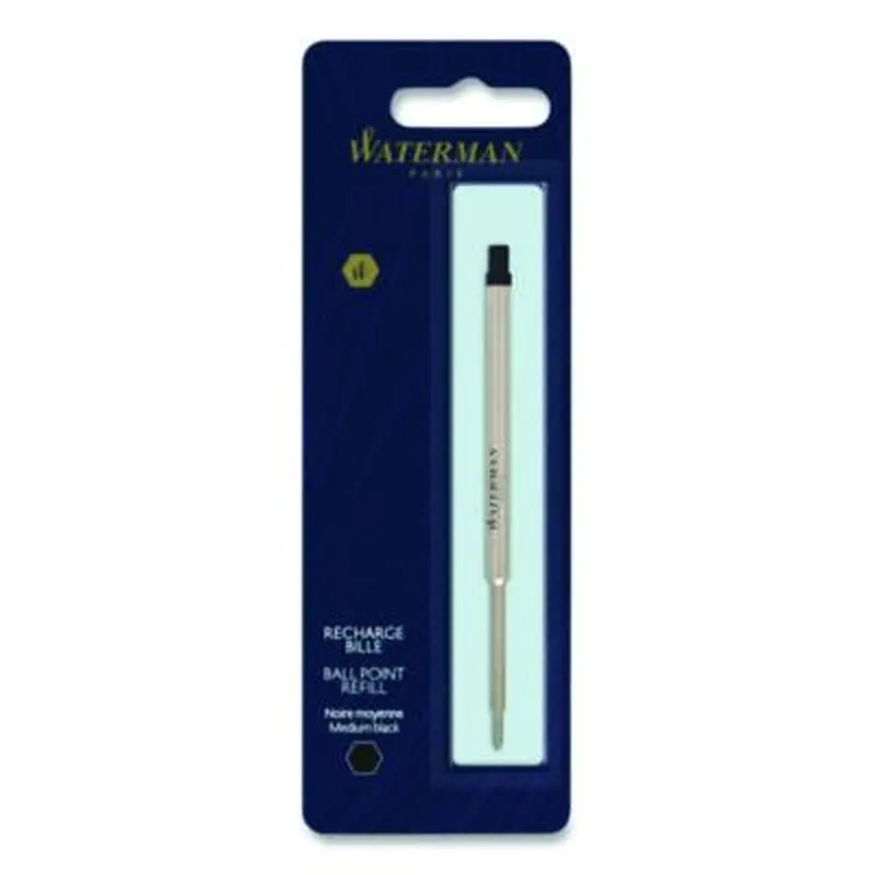 Refill for Waterman Ballpoint Pens, Medium Conical Tip, Black Ink - Pen & Marker Refills | Waterman