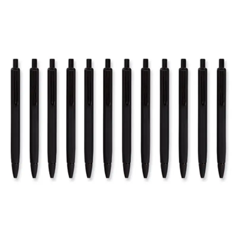Cambria Soft Touch Mechanical Pencil, 0.7 mm, HB (#2), Black Lead, Black Barrel, 12/Pack - Pencils | U Brands