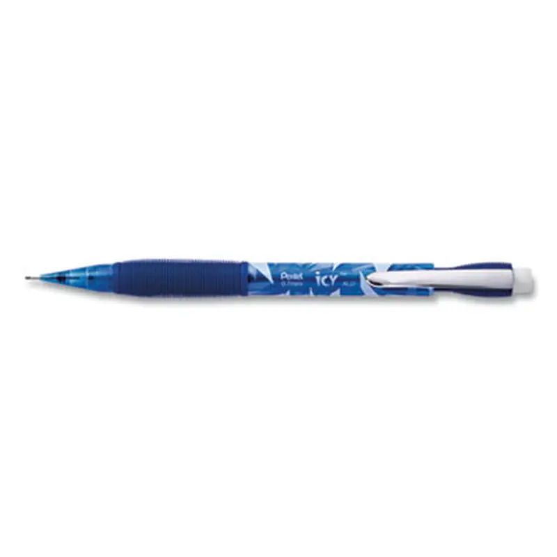 Icy Mechanical Pencil Value Pack, 0.7 mm, HB (#2), Black Lead, Transparent Blue Barrel, 24/Pack - Pencils | Pentel