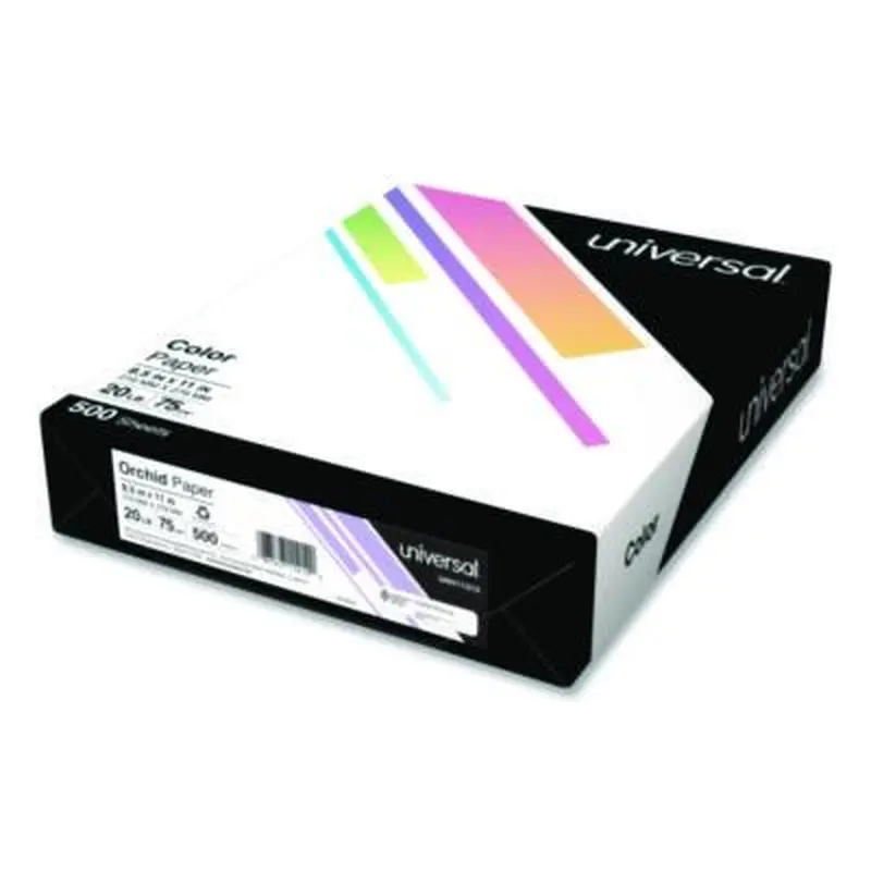 Deluxe Colored Paper, 20 lb Bond Weight, 8.5 x 11, Orchid, 500/Ream - Copy Paper | Universal