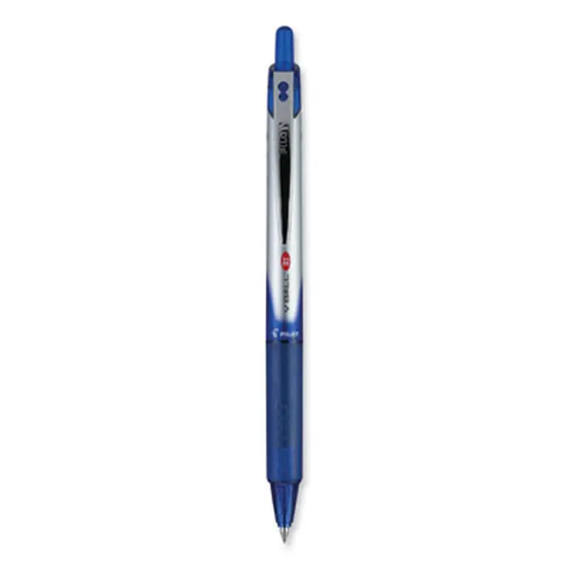 VBall RT Liquid Ink Rollerball Pen, Retractable, Fine 0.7 mm, Blue Ink, Blue/White Barrel - Pens | Pilot