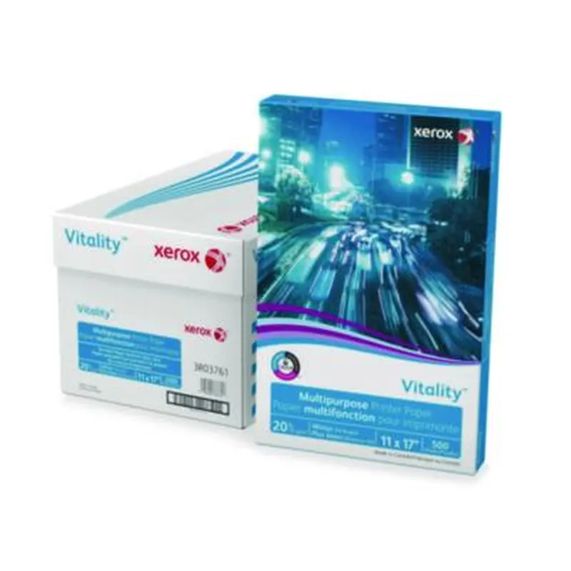 Vitality Multipurpose Print Paper, 92 Bright, 20 lb Bond Weight, 11 x 17, White, 500/Ream - Copy Paper | xerox