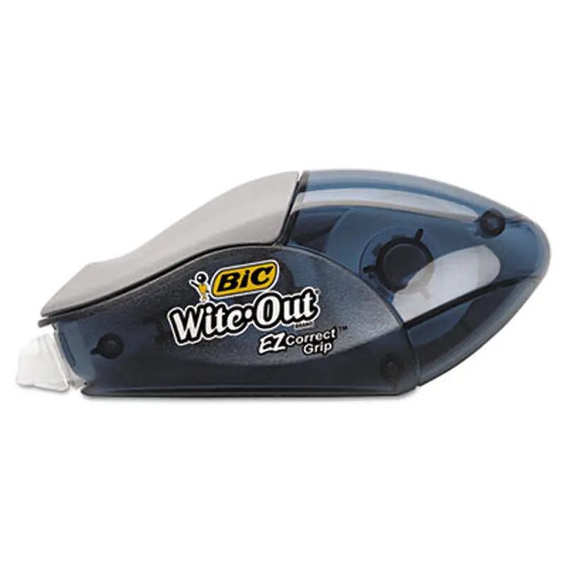 Wite-Out Brand EZ Correct Grip Correction Tape, Non-Refillable, 0.17" x 33.5 ft, Translucent Smoke Dispenser, 2/Pack - Correction Tapes | BIC