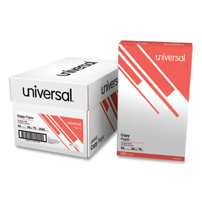 Copy Paper, 92 Bright, 20 lb Bond Weight, 11 x 17, White, 500 Sheets/Ream, 5 Reams/Carton - Copy Paper | Universal