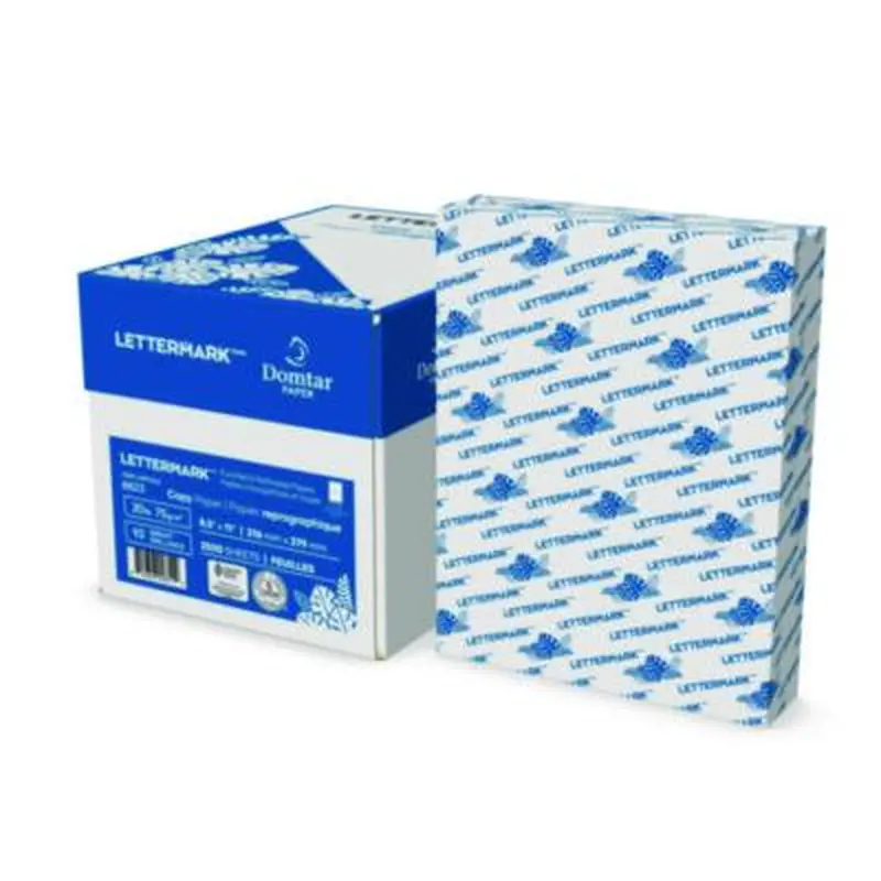 Custom Cut-Sheet Copy Paper, 92 Bright, Micro-Perforated 5.5" from Top, 20lb Bond Weight, 8.5 x 11, White, 500/Ream, 5 RM/CT - Copy Paper | Lettermark