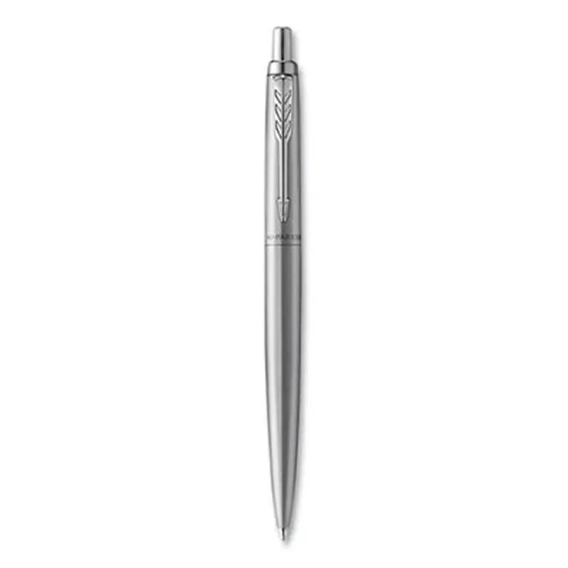 Jotter XL Ballpoint Pen, Retractable, Medium Point, Blue Ink, Stainless Steel Barrel - Pens | Parker
