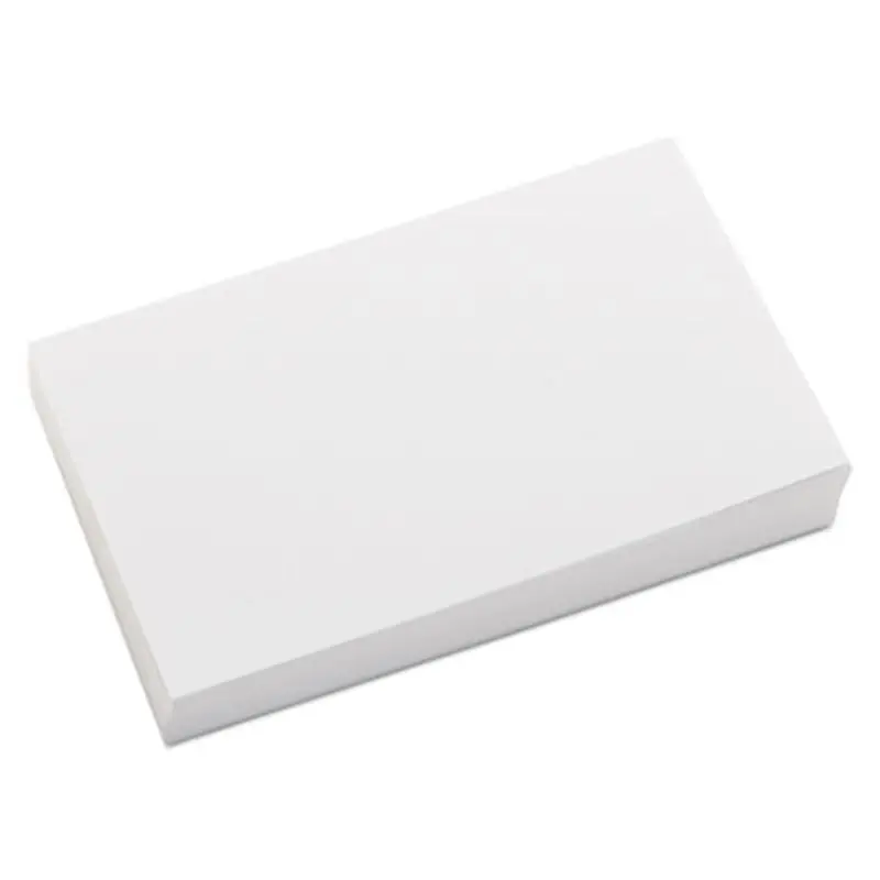 Unruled Index Cards, 3 x 5, White, 100/Pack - Index Cards | Universal
