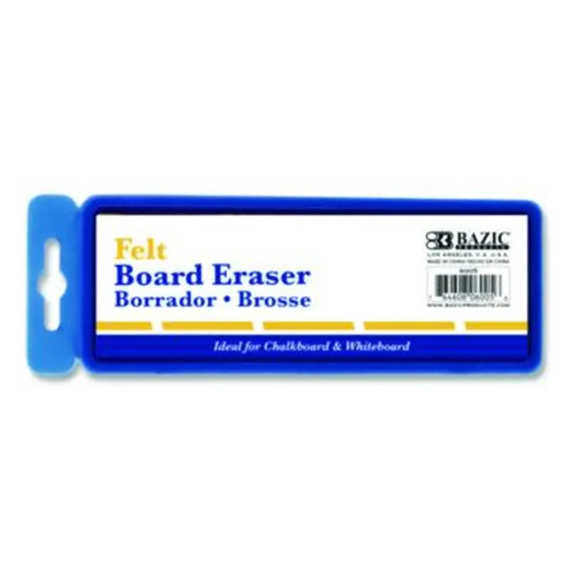 Whiteboard and Chalkboard Eraser, 5" x 2" x 1", White - Board Erasers | Imperial