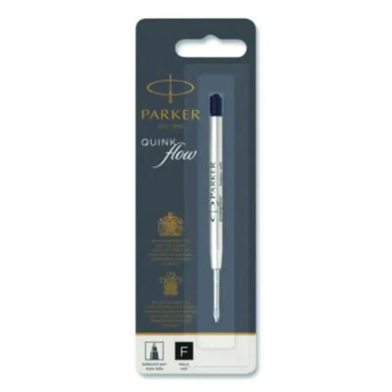 Refill for Parker Ballpoint Pens, Fine Conical Tip, Black Ink - Pen & Marker Refills | Parker