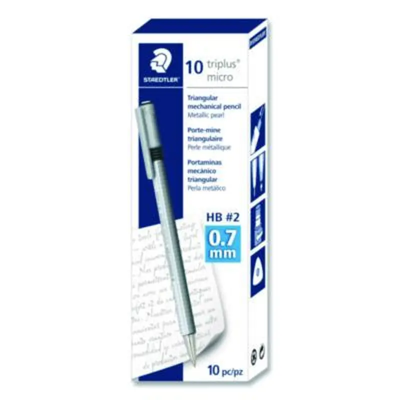 Mechanical Pencils, 0.7 mm, HB (#2), Black Lead, Pearl Barrel, 10/Box - Pencils | Staedtler