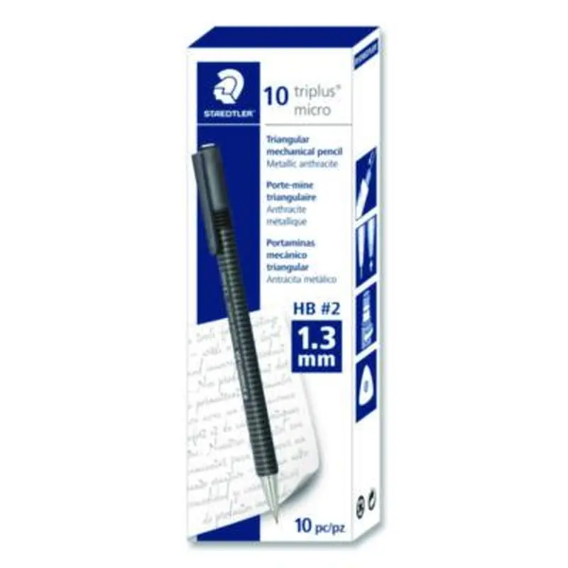 Mechanical Pencils, 1.3 mm, HB (#2), Black Lead, Pearl Barrel, 10/Box - Pencils | Staedtler