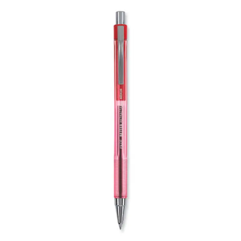 Better Ballpoint Pen, Retractable, Medium 1 mm, Red Ink, Translucent Red Barrel, Dozen - Pens | Pilot
