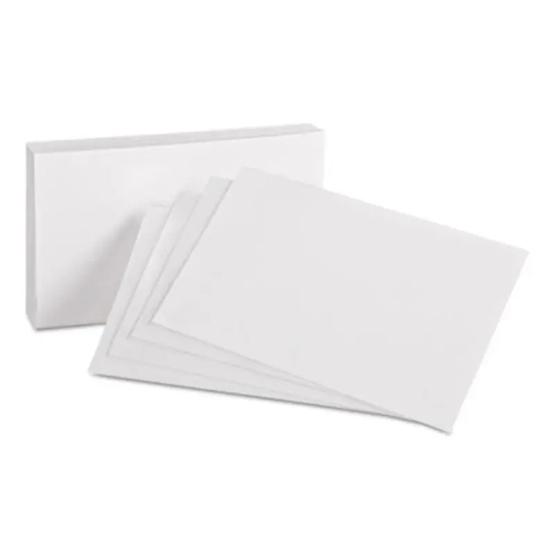 Unruled Index Cards, 4 x 6, White, 100/Pack - Index Cards | Oxford