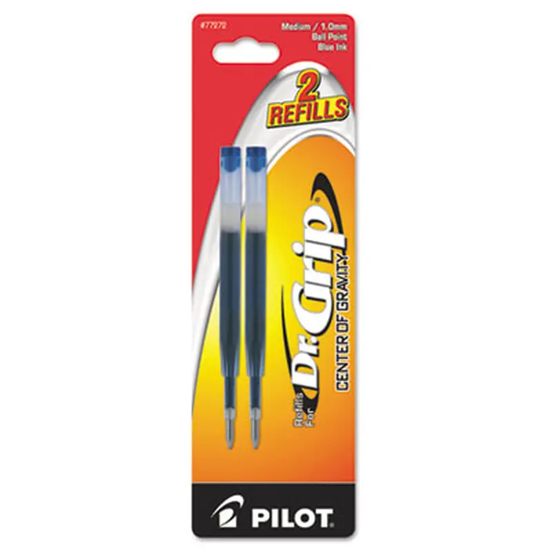 Refill for Pilot Dr. Grip Center of Gravity Ballpoint Pens, Medium Conical Tip, Blue Ink - Pen & Marker Refills | Pilot