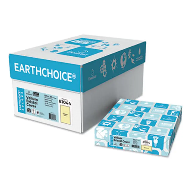 Cover Stock, 67 lb Bristol Weight, 8.5 x 11, Canary Yellow, 250/Pack - Card/Cover Stock | Domtar