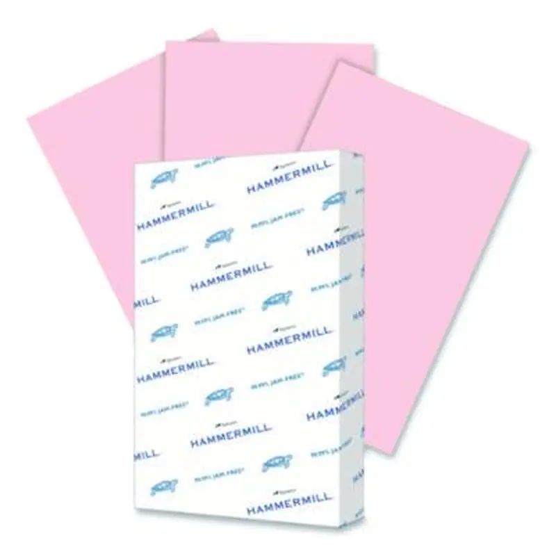Fore Multipurpose Print Paper, 20 lb Bond Weight, 8.5 x 14, Pink, 500/Ream - Copy Paper | Hammermill