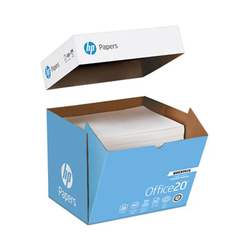 Office20 Paper, 92 Bright, 20 lb Bond Weight, 8.5 x 11, White, 2, 500/Carton - Copy Paper | HP Papers
