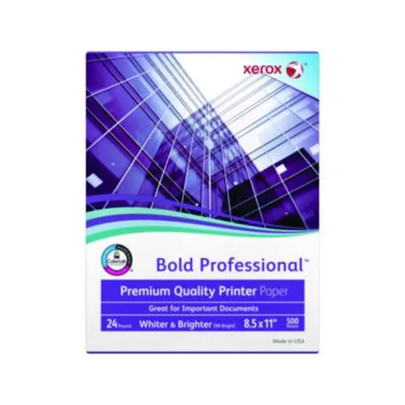 Bold Professional Quality Paper, 98 Bright, 24 lb Bond Weight, 8.5 x 11, White, 500/Ream - Copy Paper | xerox