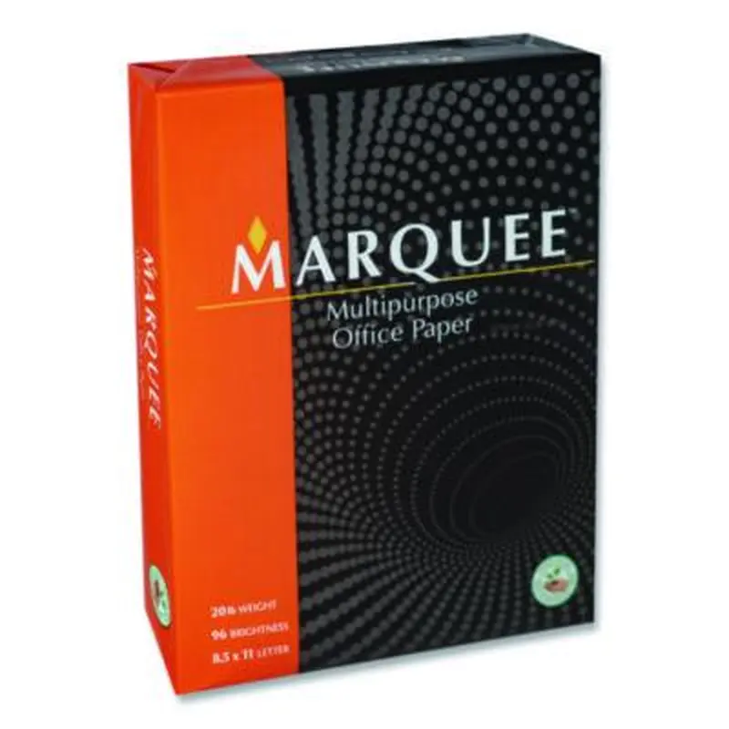 Multipurpose Office Paper, 96 Bright, 20 lb Bond Weight, 8.5 x 11, White, 500 Sheets/Ream, 10 Reams/Carton, 40 Cartons/Pallet - Copy Paper | Marquee