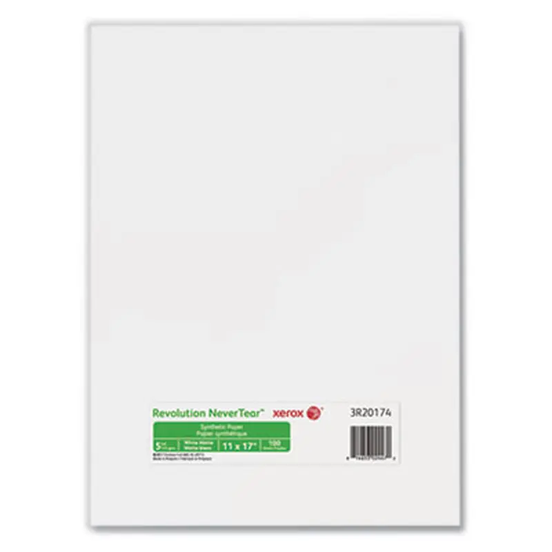 Revolution NeverTear, 5 mil, 11 x 17, Smooth White, 100/Pack - Photo Print Paper | xerox