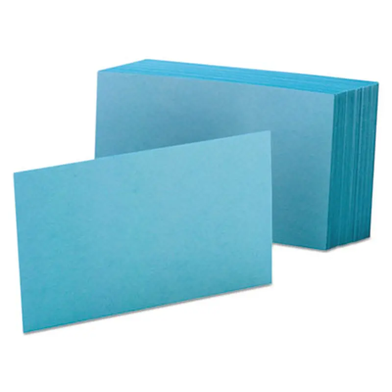 Unruled Index Cards, 4 x 6, Blue, 100/Pack - Index Cards | Oxford