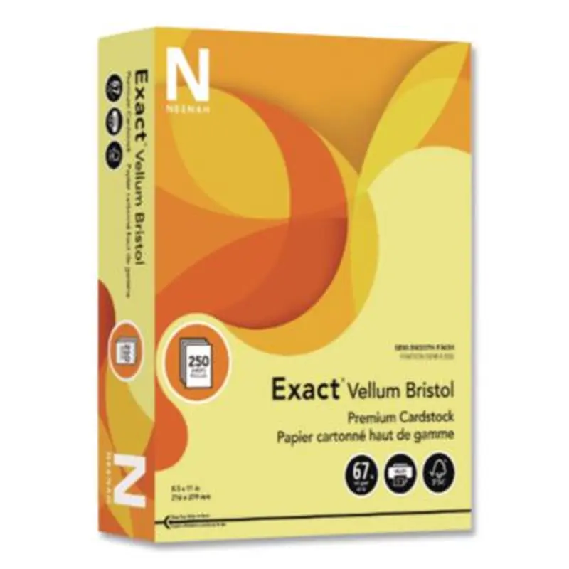 Exact Vellum Bristol Cover Stock, 67 lb Bristol Weight, 8.5 x 11, Ivory, 250/Pack - Card/Cover Stock | Neenah Paper