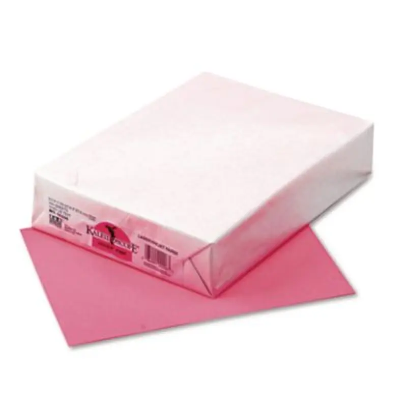 Kaleidoscope Multipurpose Colored Paper, 24 lb Bond Weight, 8.5 x 11, Hyper Pink, 500/Ream - Copy Paper | Pacon
