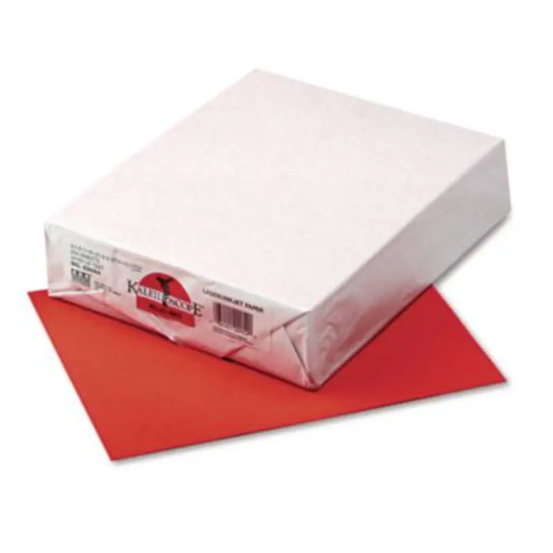 Kaleidoscope Multipurpose Colored Paper, 24 lb Bond Weight, 8.5 x 11, Rojo Red, 500/Ream - Copy Paper | Pacon