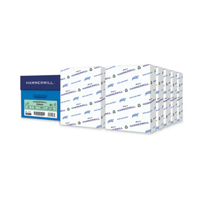 Colors Print Paper, 20 lb Bond Weight, 8.5 x 11, Green, 500 Sheets/Ream, 10 Reams/Carton - Copy Paper | Hammermill
